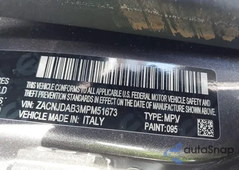 2021 Jeep Renegade Sport 4X4 z USA, uszkodzony, nr VIN ZACNJDAB3MPM51673